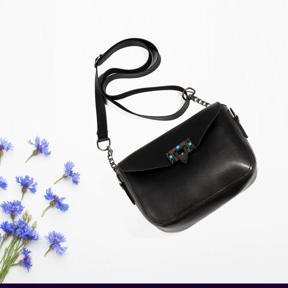 clutches/ 20 cm * 16 cm/ black/ made in turkey -3471