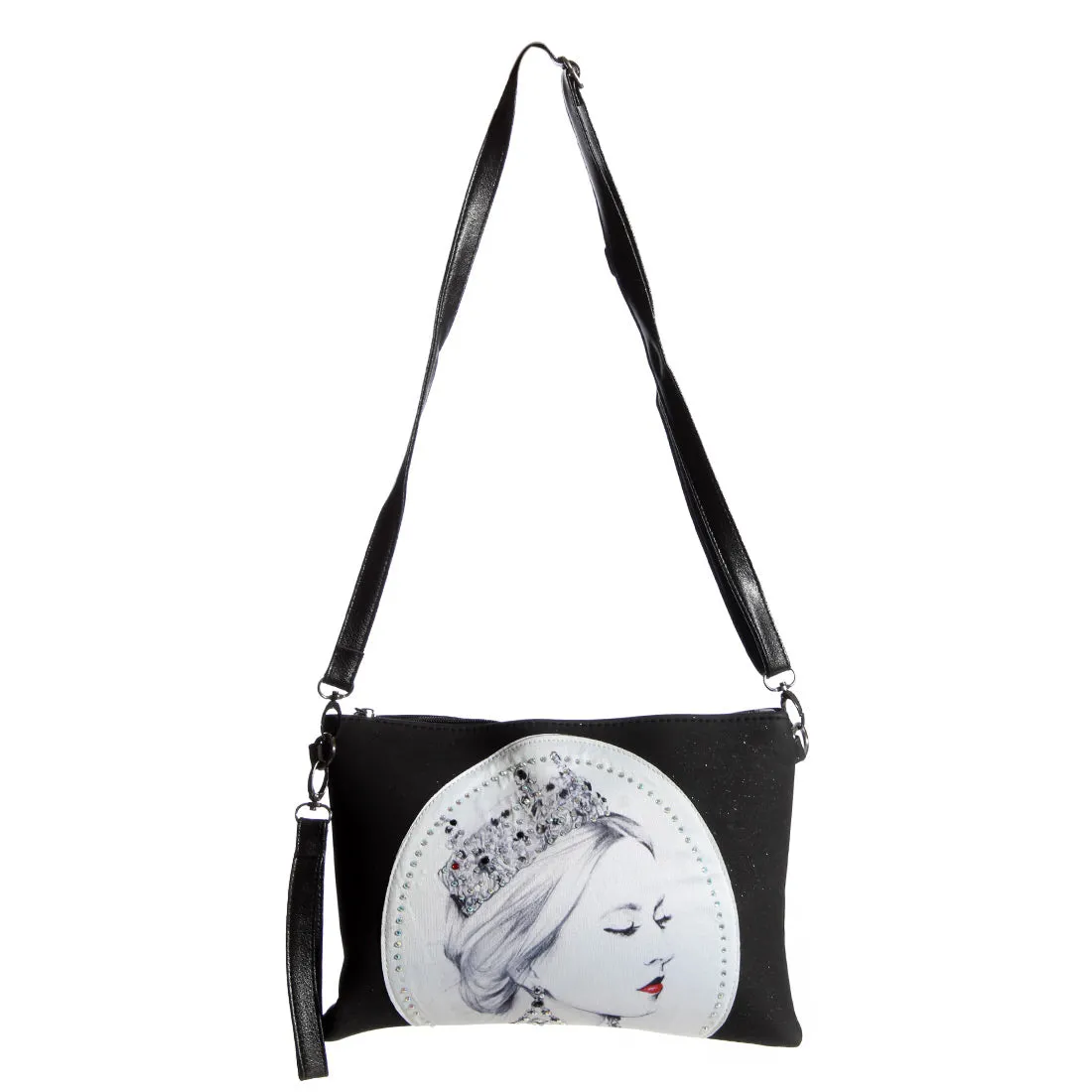 clutches/ black/ 23 cm * 20 cm / made in turkey -3482