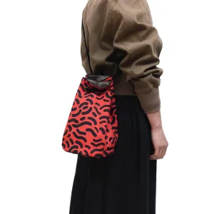 Linen bucket bag 'Dalston' Red